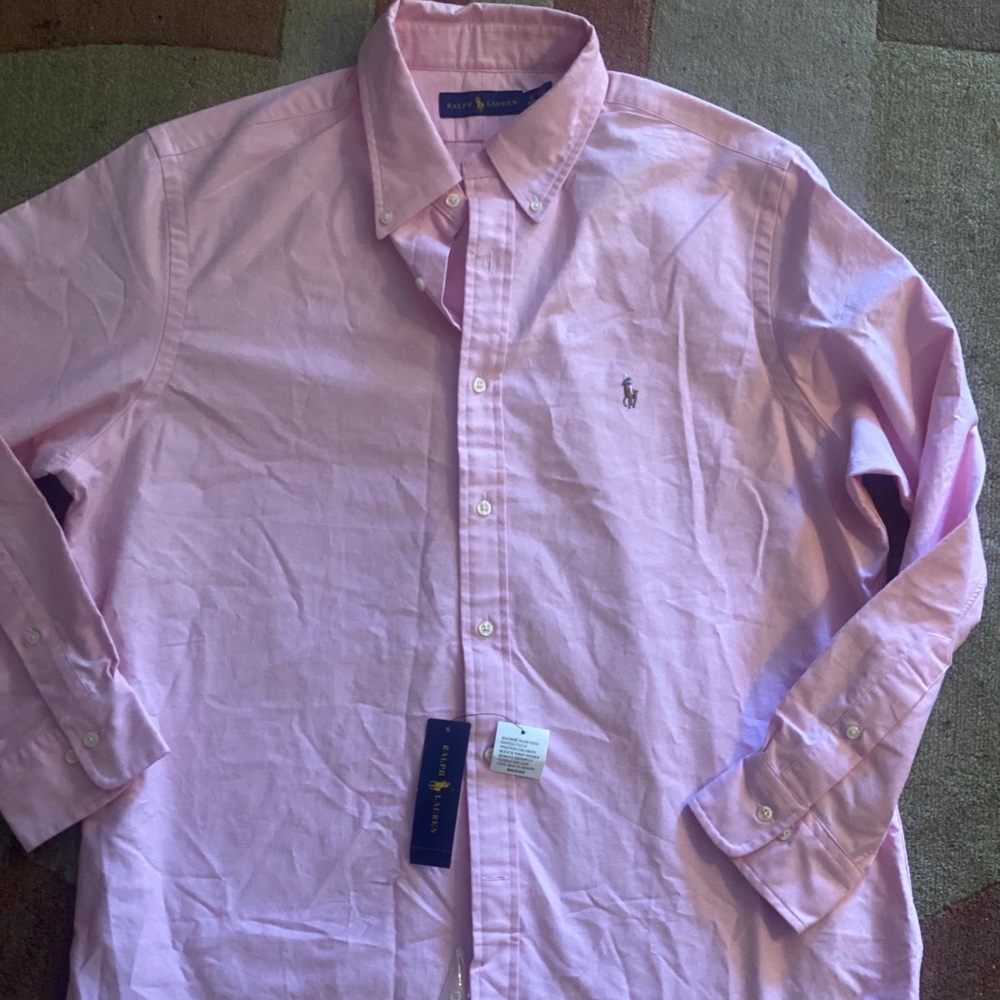 Polo Ralph Lauren Pink Classic Fit Twill Shirt new